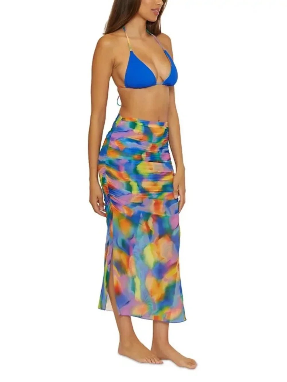 BECCA by Rebecca Virtue Paper Mache Alessandra Convertible Swim Cover Up Size S - Picture 2 of 8